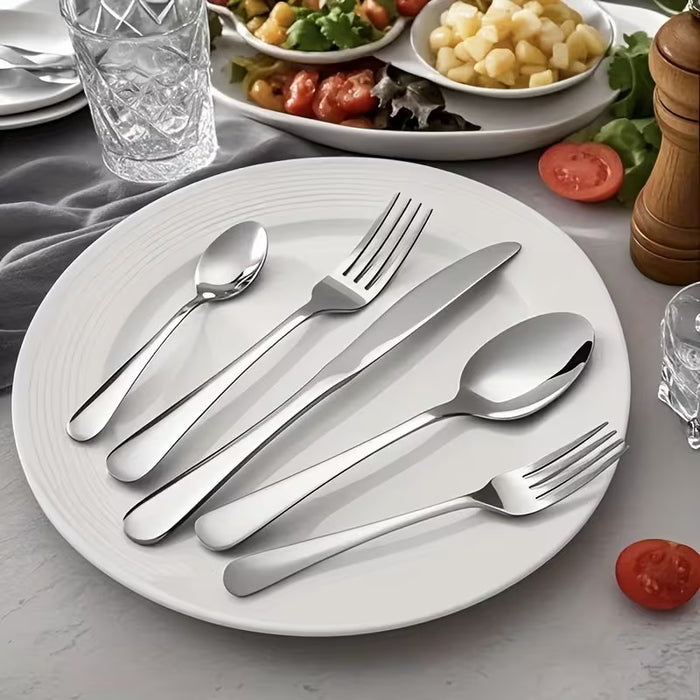 Juego de cubiertos  de 20 piezas de acero inoxidable