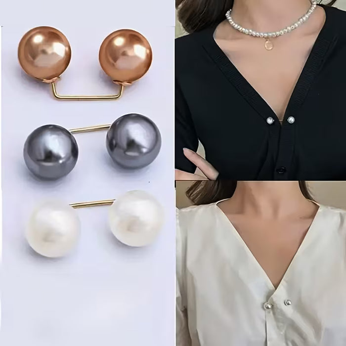 3 unidad, Alfiler Antideslizante para Cuello, Hebilla para Cintura, Broche Sin Costura