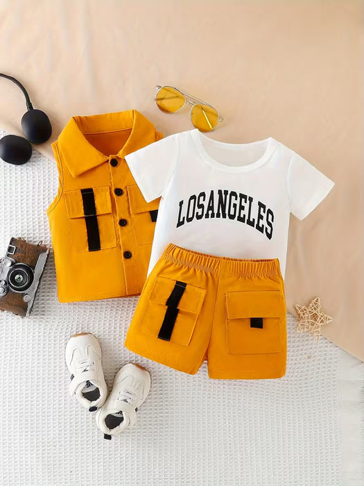 2pcs Conjunto de Estilo Urbano para Bebés y Niños Pequeño