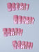 24 piezas de uñas de gel 3D para uñas postizas, diseño de lazo floral rosa cuadrado - Quierox - Tienda Online