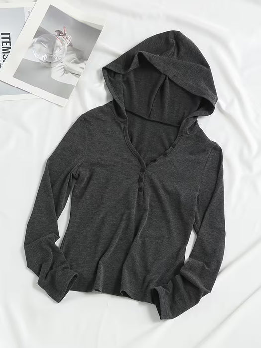 Conjunto de Sudadera con Capucha, Chaleco, Pantalones Casuales de Pierna Ancha