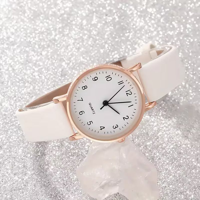 Set de 6 relojes de cuarzo de moda, innovaciones vanguardistas para el Día de San Valentín