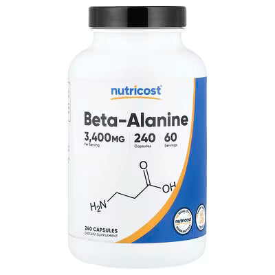 Nutricost, Beta-Alanina, 240 Cápsulas