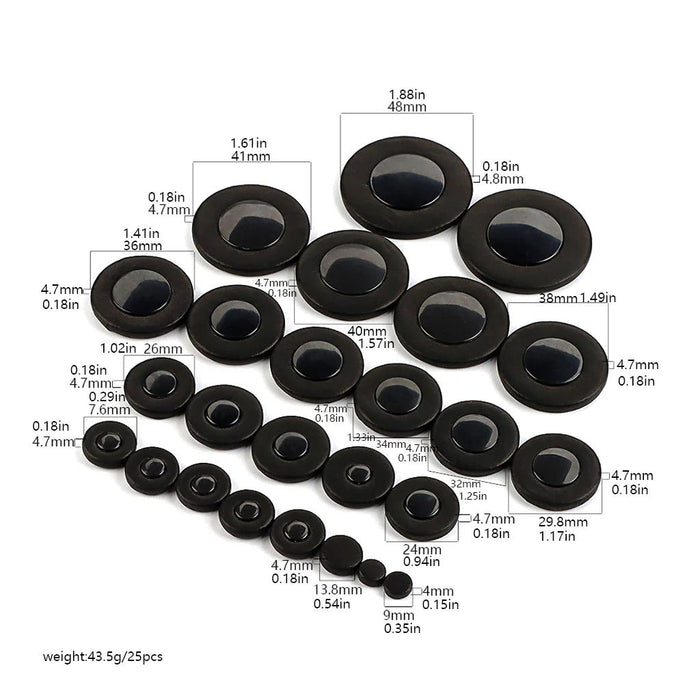 25 piezas de repuesto para saxofón soprano tenor, almohadillas de repuesto de varios tamaños - Quierox - Tienda Online