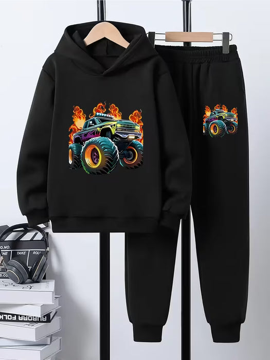 Sudadera Casual con Estampado 3D para Niños, Manga Larga Deportiva Primavera-Otoño