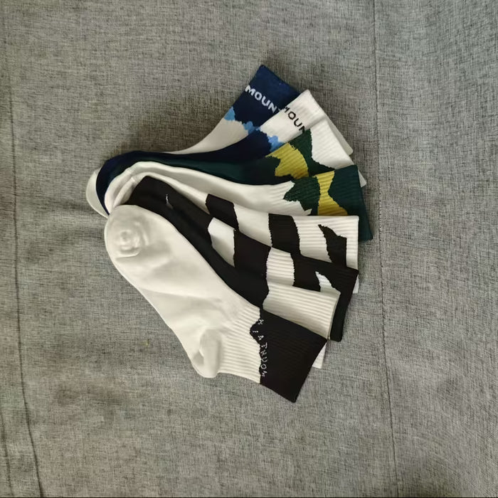 Calcetines Asimétricos de Estilo AB para Mujer - 5 Pares