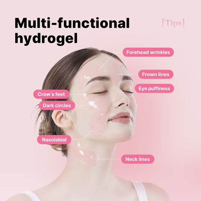 60 Parches ocular de hidrogel de colágeno peptídico para las ojeras