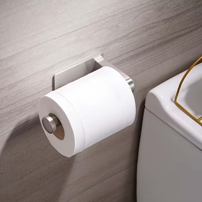 Portarrollos de Papel Higiénico de Acero Inoxidable, Instalación Sin Perforaciones