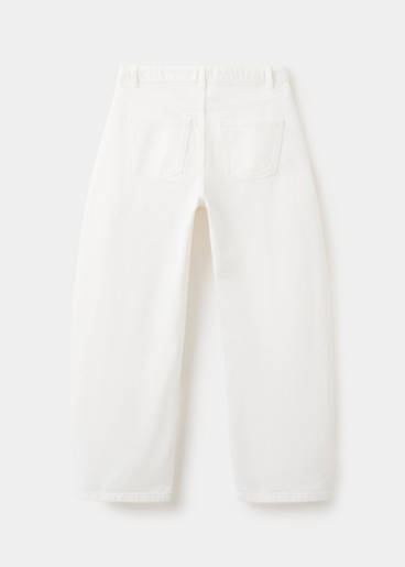 MANGO Pantalones vaqueros de tiro medio tipo globo