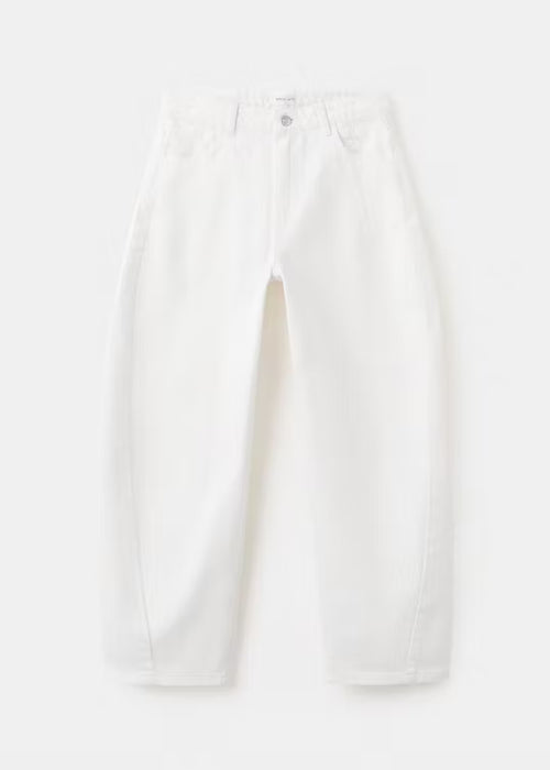 MANGO Pantalones vaqueros de tiro medio tipo globo