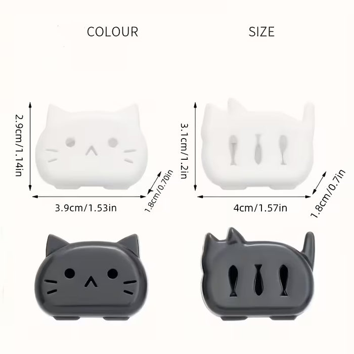 SHEIN Juego de 4 piezas, Clip protector de cepillo de dientes portátil para el hogar y viajes