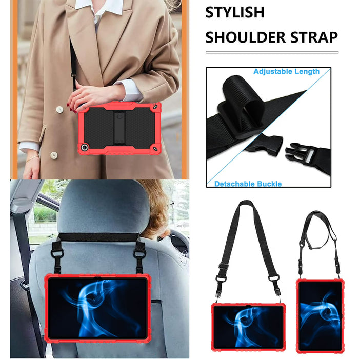 SOATUTO Funda protectora con soporte integrado y correa para tablet Onn 10.4