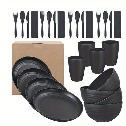 28 Piezas de Cubiertos de Plástico - Apto para Microondas y Lavavajillas, Fácil de Limpiar - Quierox - Tienda Online