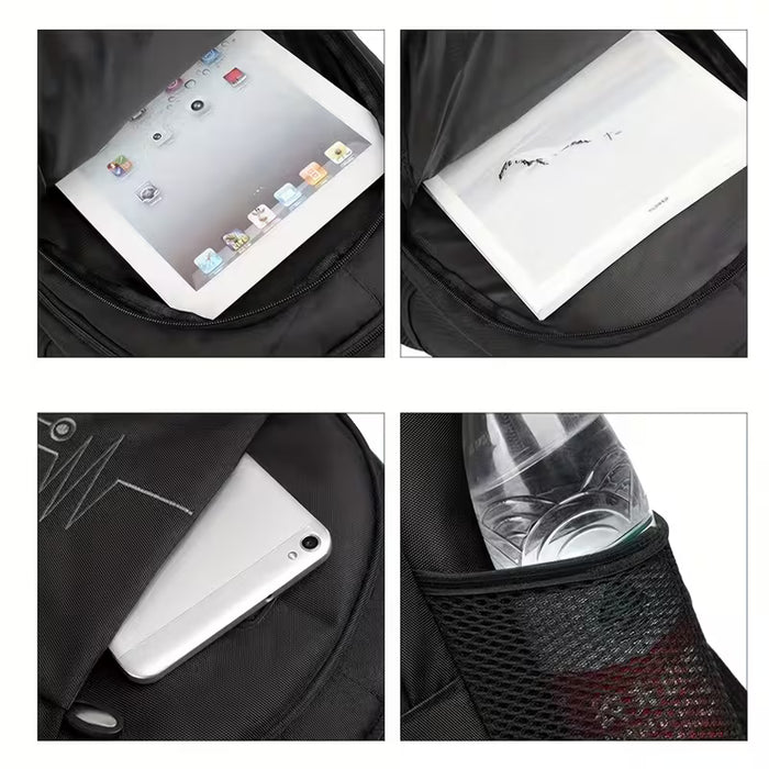 Moqueta para Hombre - Bolso de Gran Capacidad con Múltiples Compartimentos, Cierre Resistente