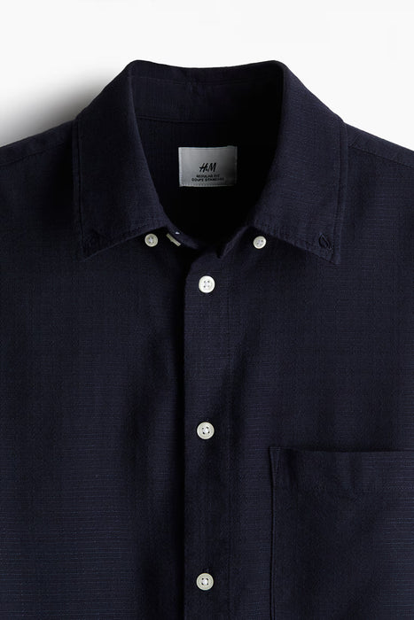 H&M Camisa texturizada de corte regular