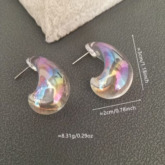 Elegantes Aretes Bohemios, con Forma de Gota de Agua para Mujer