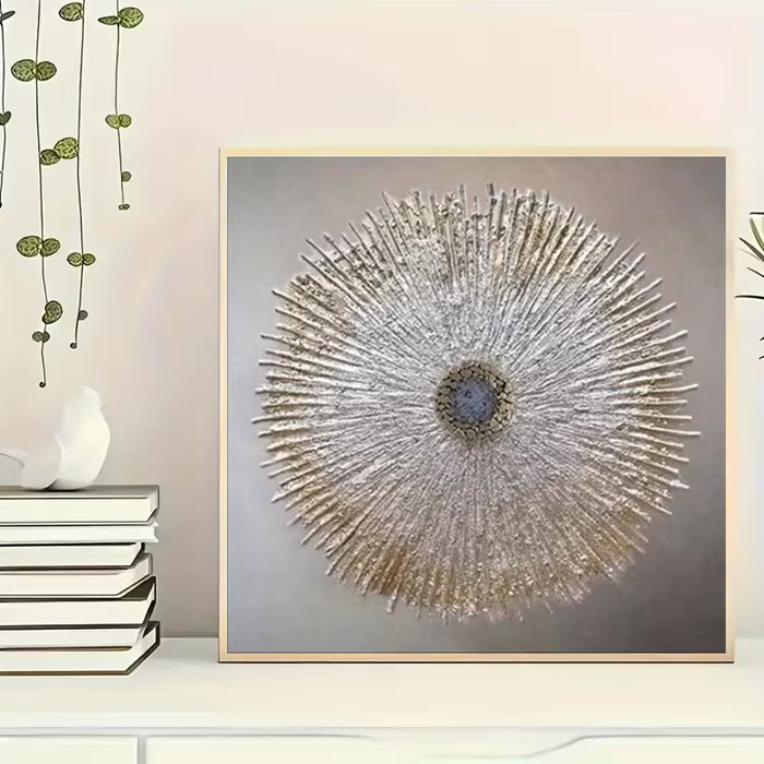Pintura de diamantes con temática navideña, sin marco, con diseños de bordado artístico