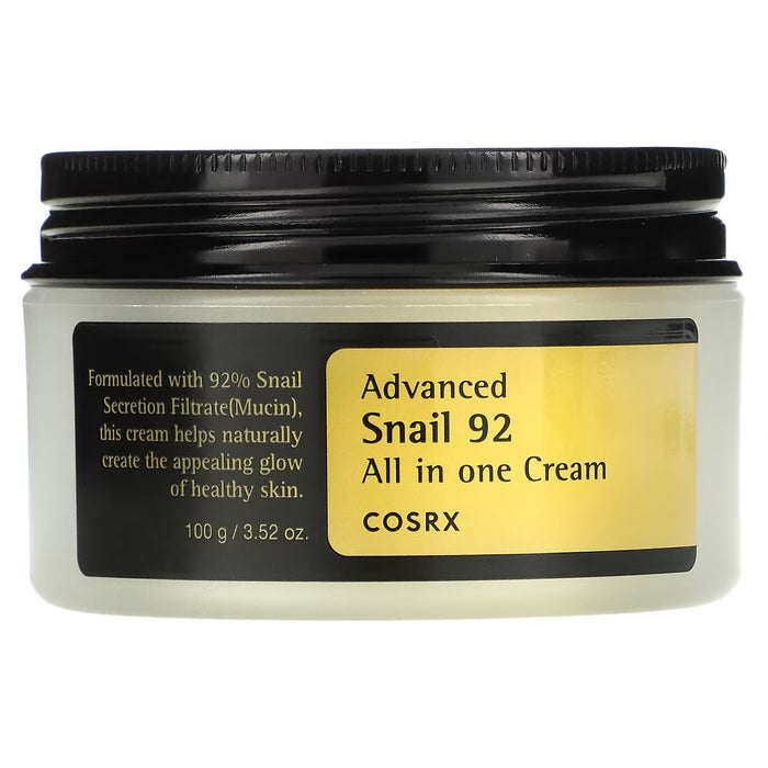 CosRx, Advanced Snail 92, Crema todo en uno, 100 g