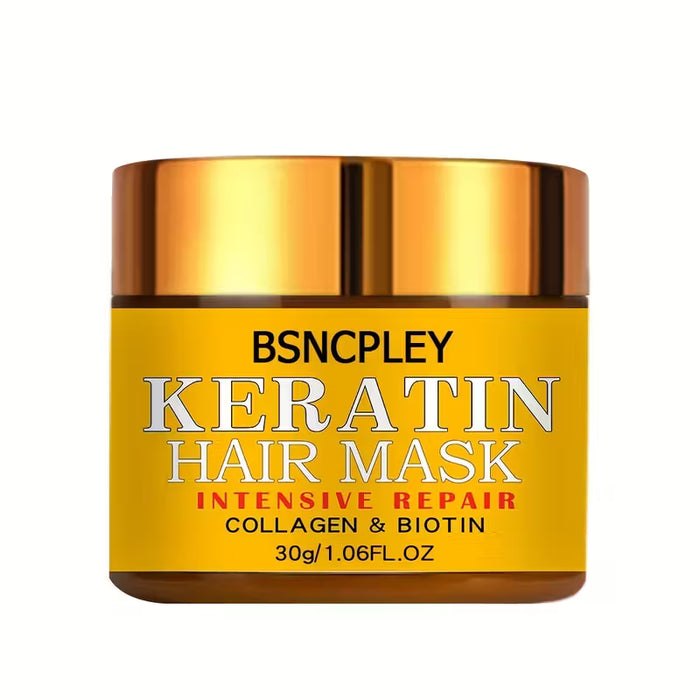 Mascarilla Capilar de Queratina de 1.06Oz/Fortalece el Cabello, Acondicionador Intensivo Alisador