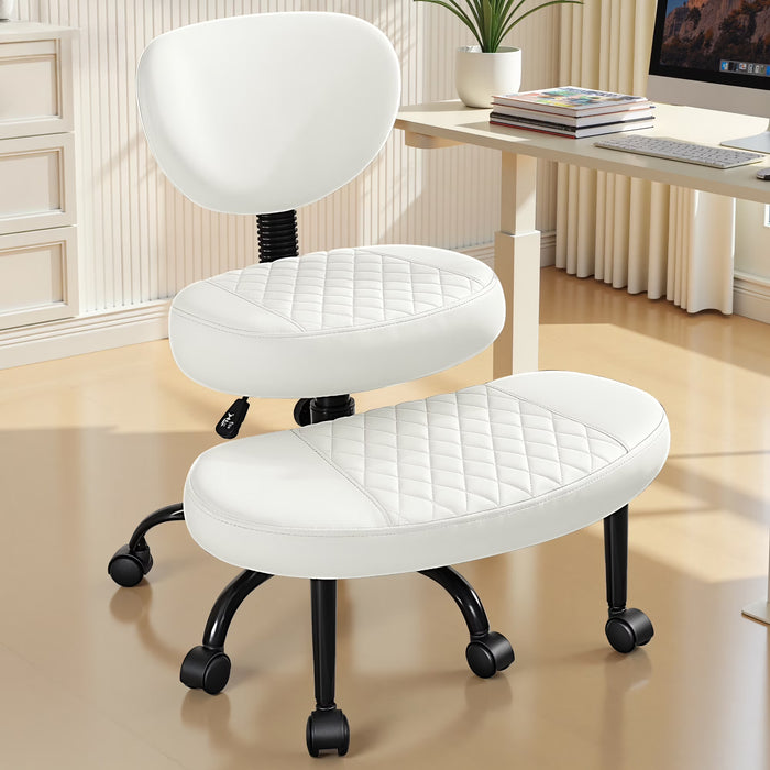 COOLHUT Silla de piernas cruzadas de oficina ergonómica
