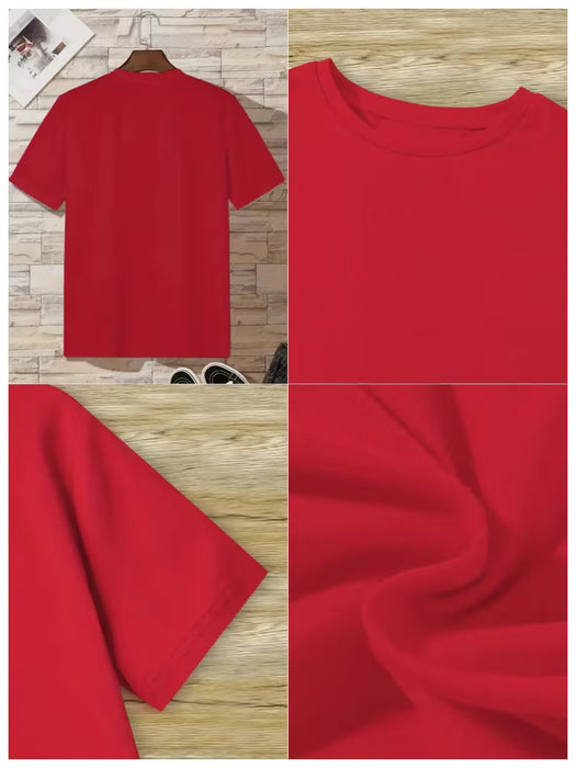 Camiseta de cuello redondo para niñas, Top con estampado moderno