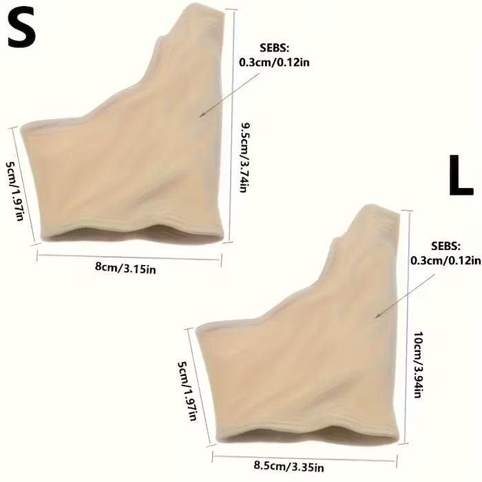 2 Piezas de Separadores de Dedos para Pies de Gel para Mujeres y Hombres
