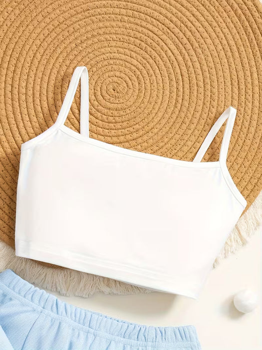 Conjunto Casual de Tres Piezas para Niñas Primavera/Verano