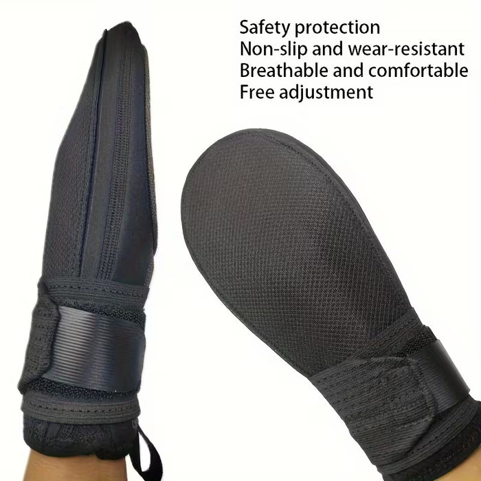 1pc Guante Deslizante de Béisbol, Transpirable, Poliéster Duradero con Correa de Muñeca Ajustable