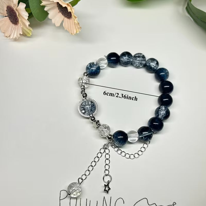 Pulsera de pareja populares, diseños de cuentas hechas a mano a juego de Douyin