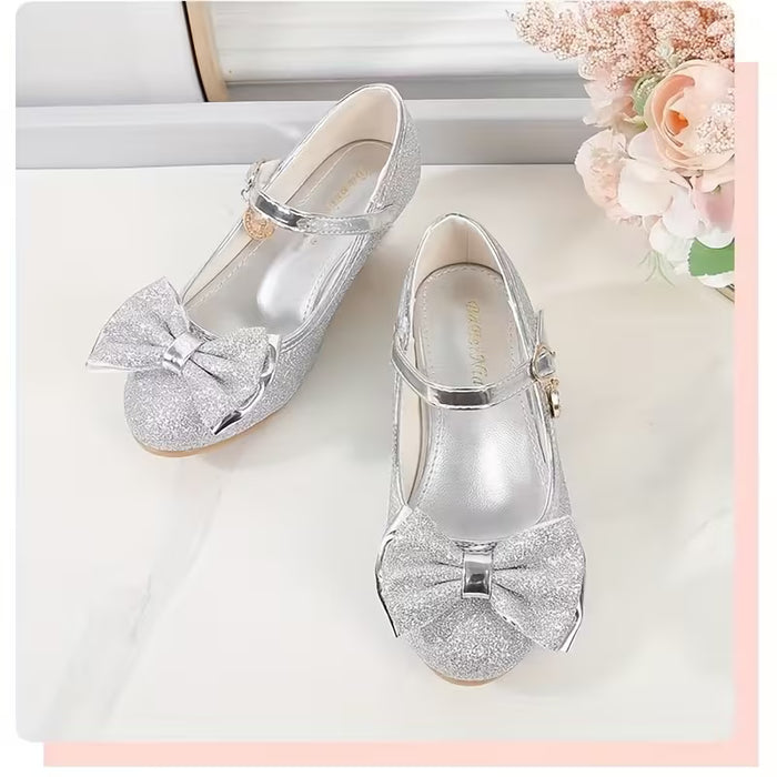 Zapatos de Vestir para Niñas Mary Jane Bailarinas con Tacón Bajo Estilo Princesa