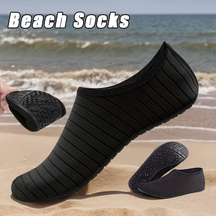 1 Par de Zapatos de Playa de Goma Neutra y Ligera, para Snorkel, Secado Rápido