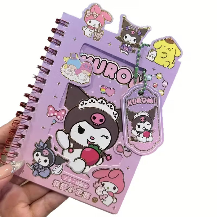 1 ud. Kit adorable de pegatinas Kuromi Melody al azar 1pc