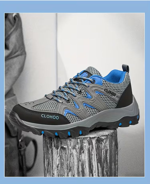 CLOHOO Zapatos casuales transpirables para hombre con suela de espuma reciclada de la marca
