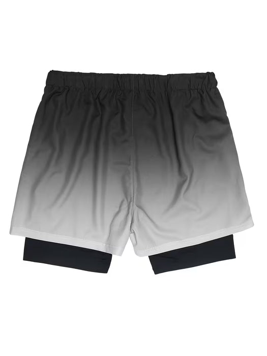 Shorts Deportivos Casuales para Hombre Con Patrón De Impresión De Toro Y Letras GYM