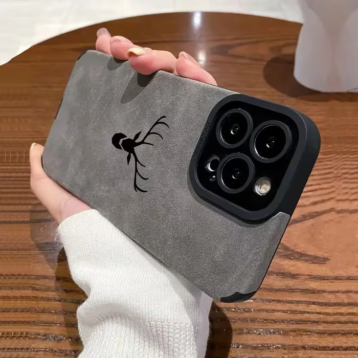 Funda para teléfono: con diseño de cabeza de ciervo compatible con iPhone 11 Pro Max