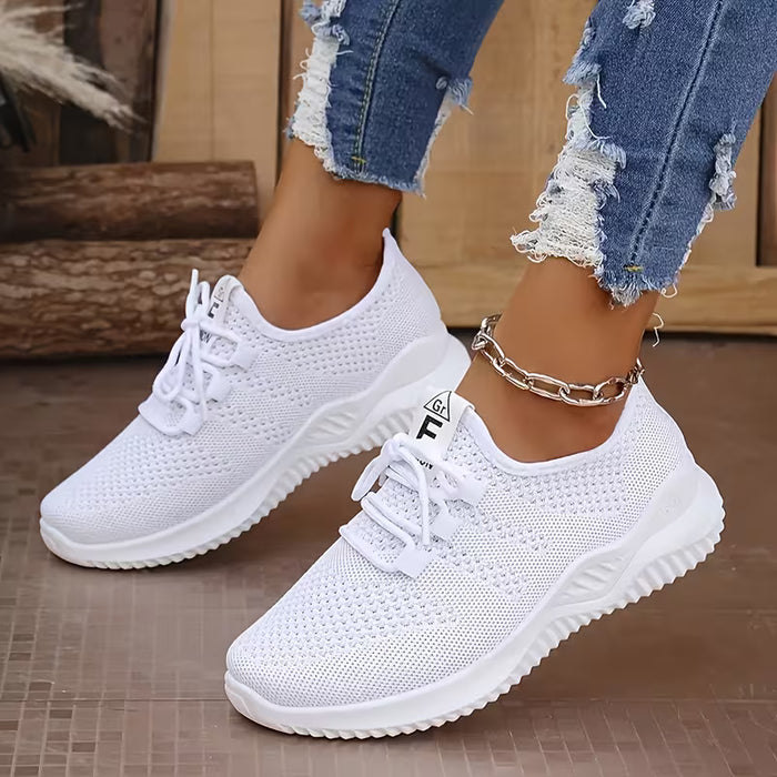 Zapatillas deportivas casuales para mujer, de correr de malla transpirable