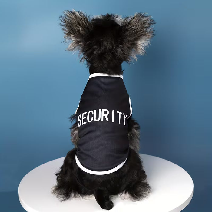 Ropa De Verano Para Mascotas - Camiseta De Seguridad Para Perros Con Impresión De Letras