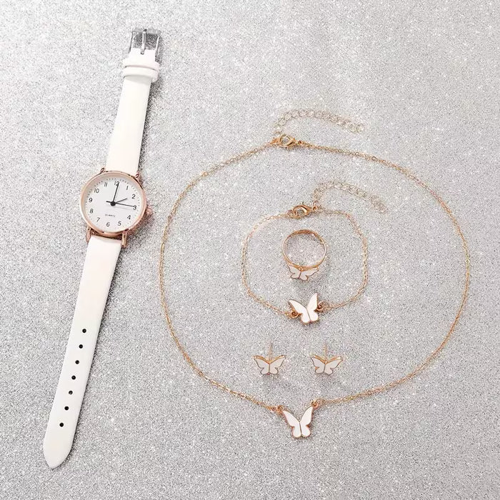 Set de 6 relojes de cuarzo de moda, innovaciones vanguardistas para el Día de San Valentín