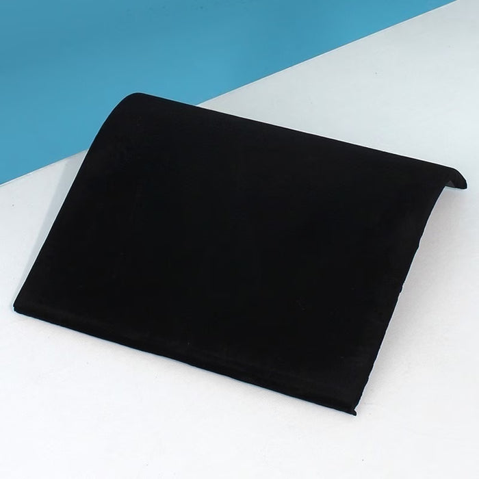 Soporte de joyería para collar en forma de S de terciopelo negro
