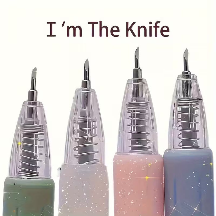 4 Piezas de Cuchillo Retráctil para Papel y Grabado en Manualidades