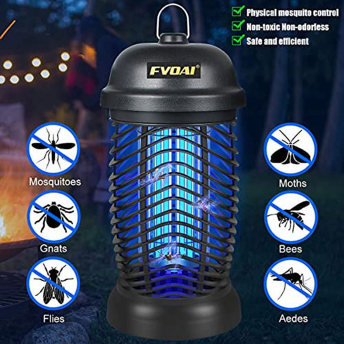FVOAI Bug Zapper para exteriores, trampa electrónica para mosquitos e insectos