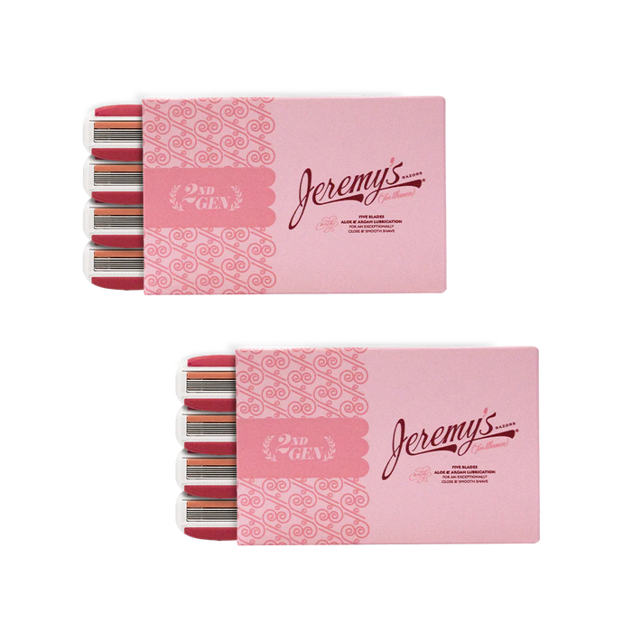 Jeremy's Razors Repuestos de 4 cartuchos para rasuradora de mujer