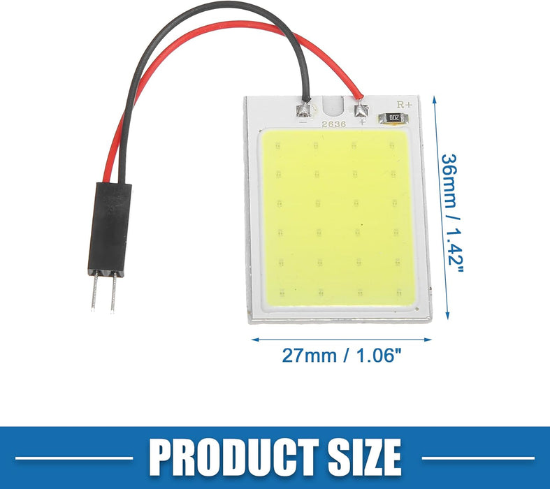 2PCS 24SMD DC12V Panel LED Coche RV Interior Luz de techo Lámpara de techo con cable - Quierox - Tienda Online