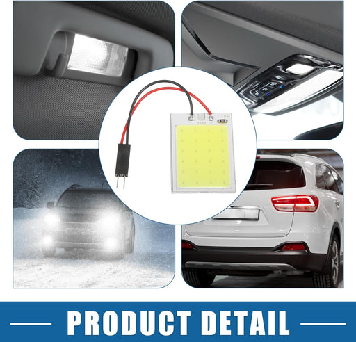 2PCS 24SMD DC12V Panel LED Coche RV Interior Luz de techo Lámpara de techo con cable - Quierox - Tienda Online