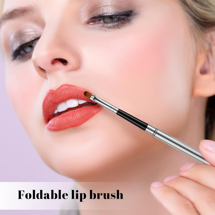 2pcs aplicador de cepillo de labios, pincel delineador de labios, varillas brillantes con cubierta - Quierox - Tienda Online