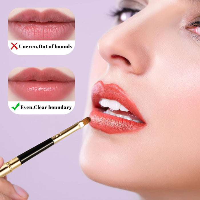 2pcs aplicador de cepillo de labios, pincel delineador de labios, varillas brillantes con cubierta - Quierox - Tienda Online