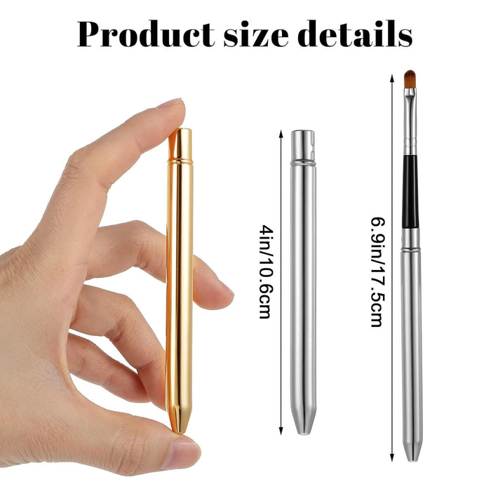 2pcs aplicador de cepillo de labios, pincel delineador de labios, varillas brillantes con cubierta - Quierox - Tienda Online