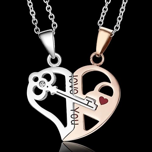 2pcs Collar para parejas, diseño de corazón anatómico - Quierox - Tienda Online