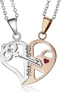 2pcs Collar para parejas, diseño de corazón anatómico - Quierox - Tienda Online