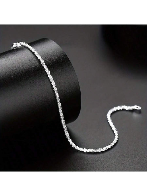 2pcs Conjunto De Brazaletes Y Collar de metal Minimalista De Cobre Para Mujeres - Quierox - Tienda Online